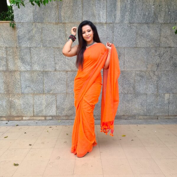 Khadi cotton handloom saree